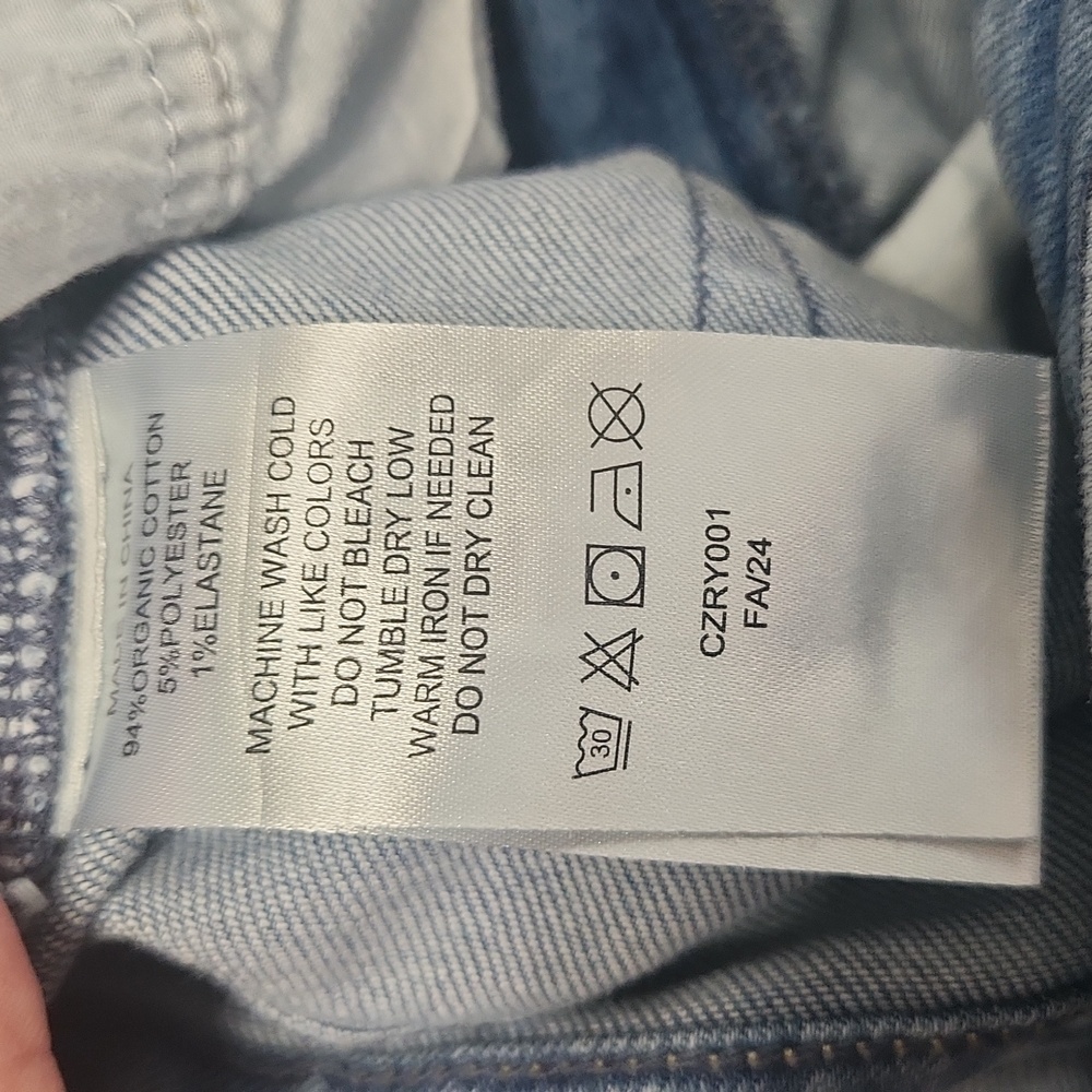 Quince Light Blue Flare & Wide Leg Jeans - Picture 11 of 12